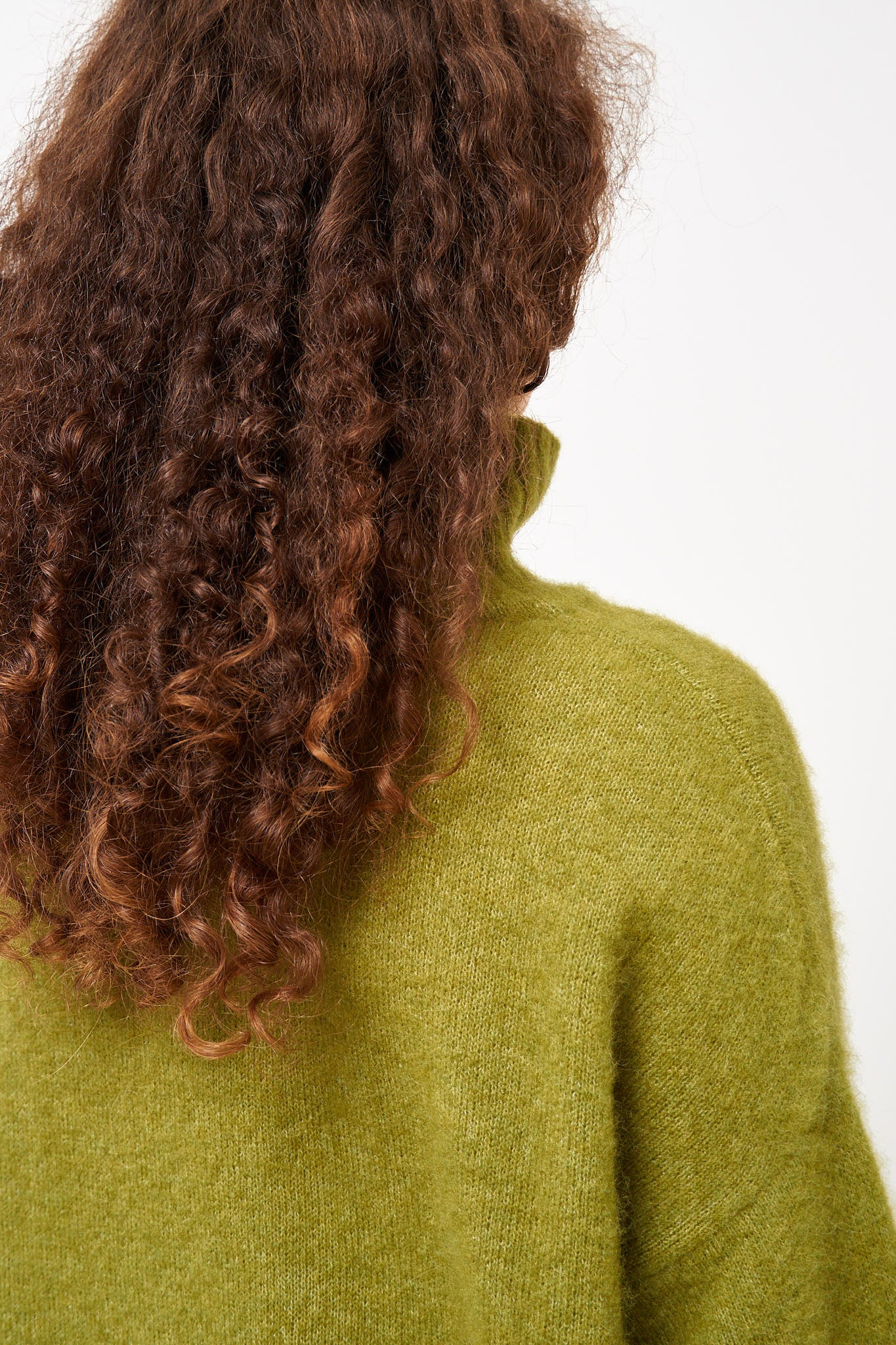 Vitow High Neck Sweater Matcha Melange