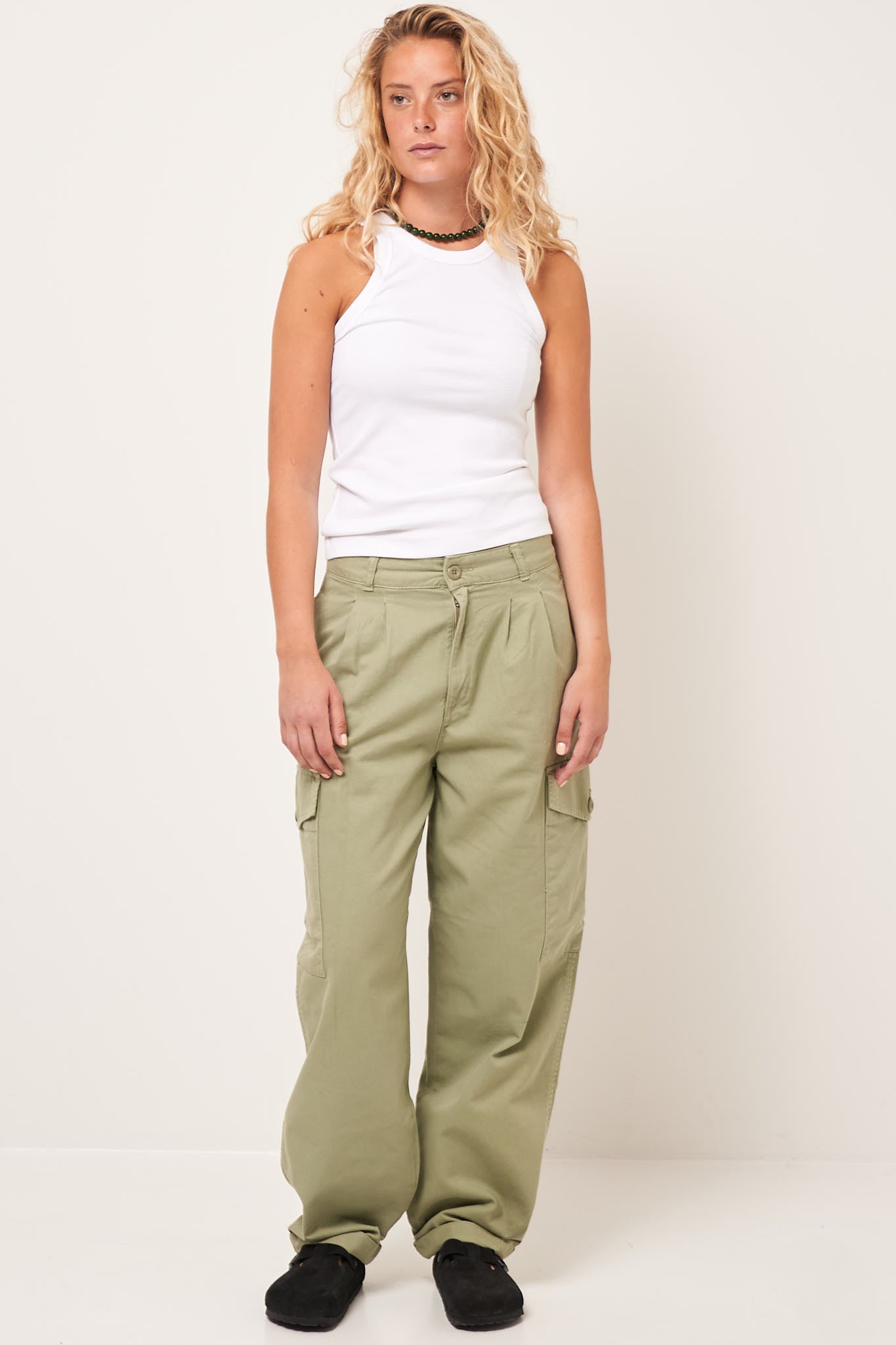 W' Collins Pant Misty Green