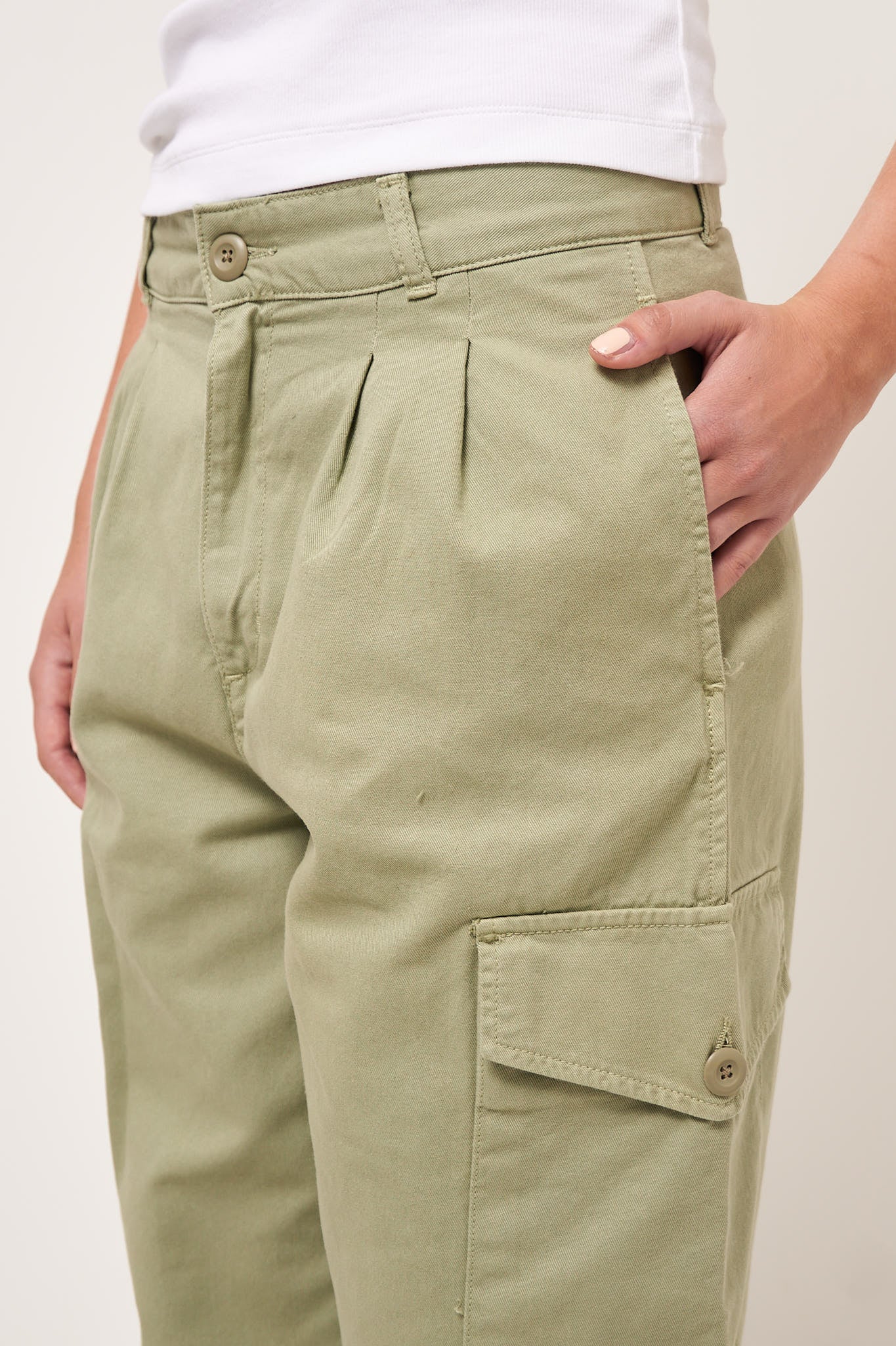 W' Collins Pant Misty Green