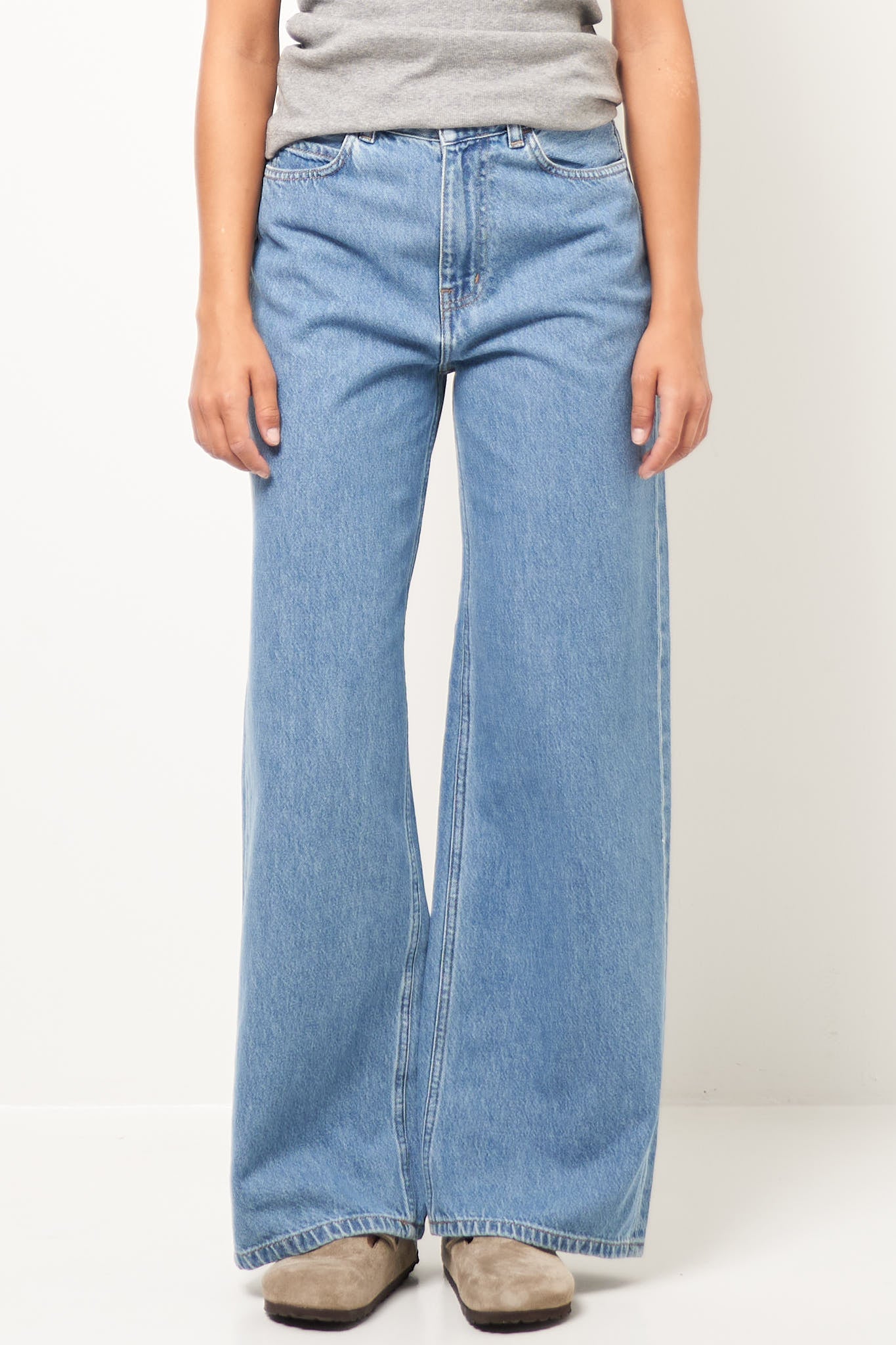 W' Jane Pant Blue Heavy Stone Wash