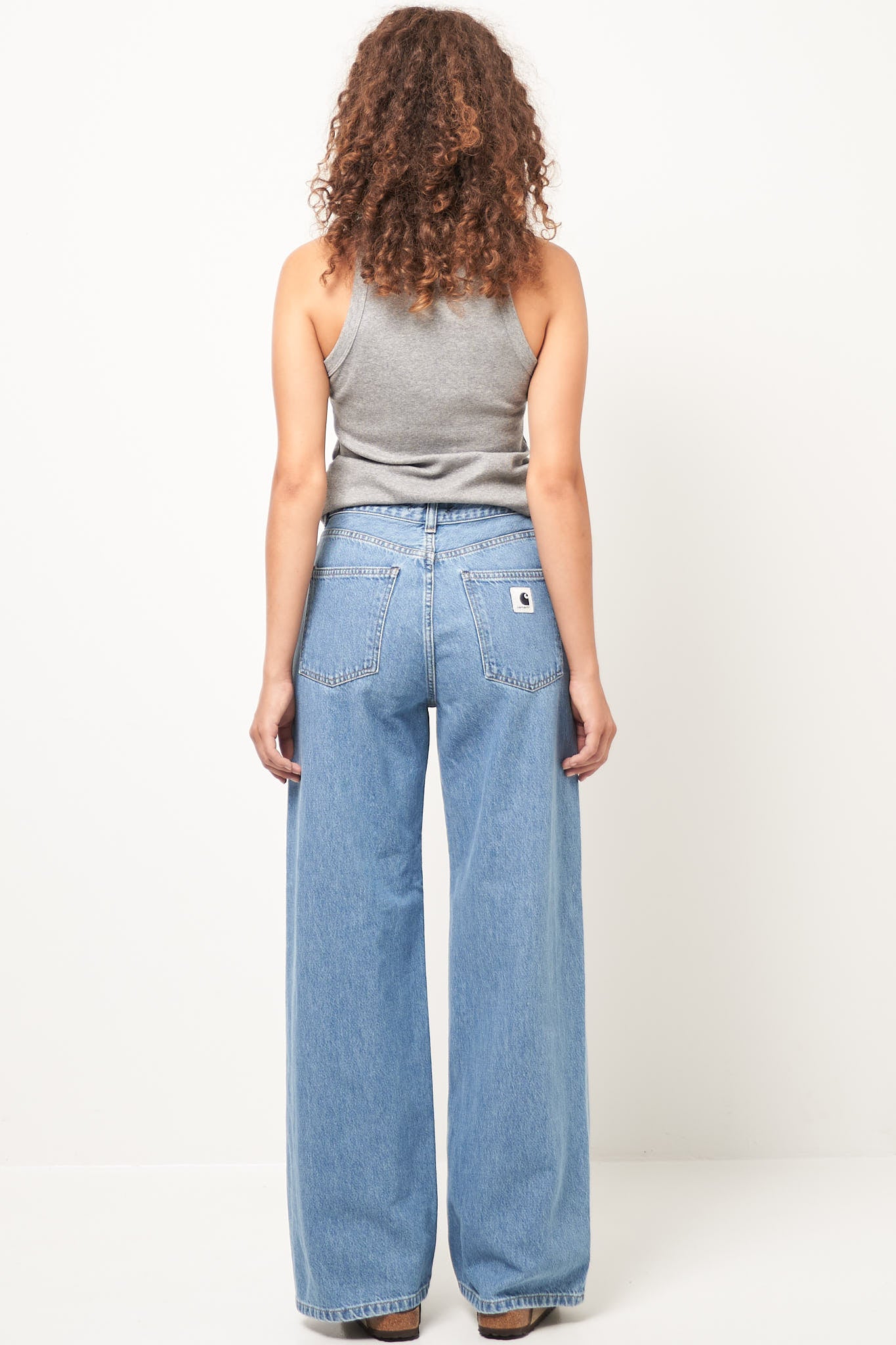 W' Jane Pant Blue Heavy Stone Wash