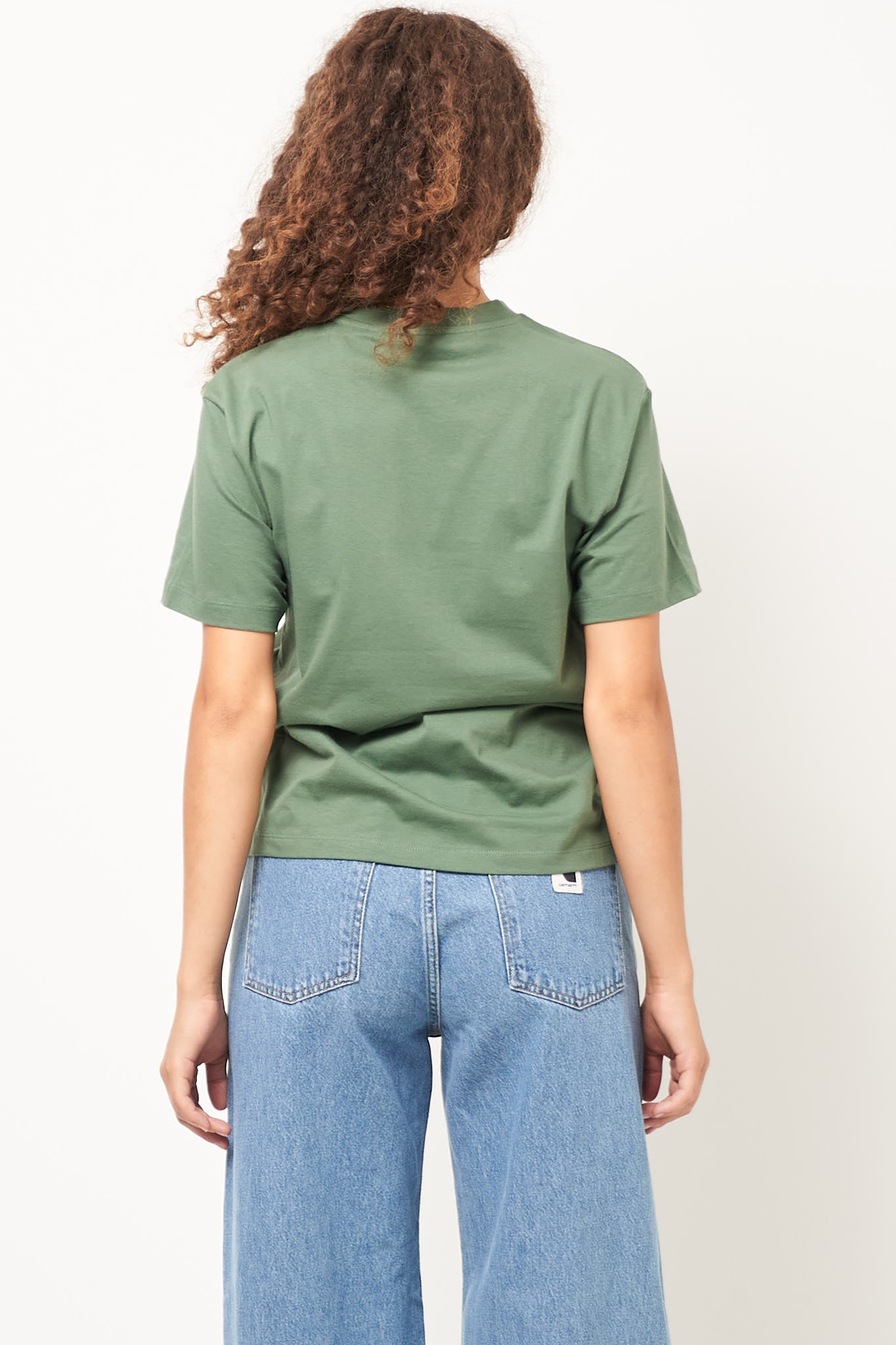 W' S/S Pocket T-Shirt Duck Green