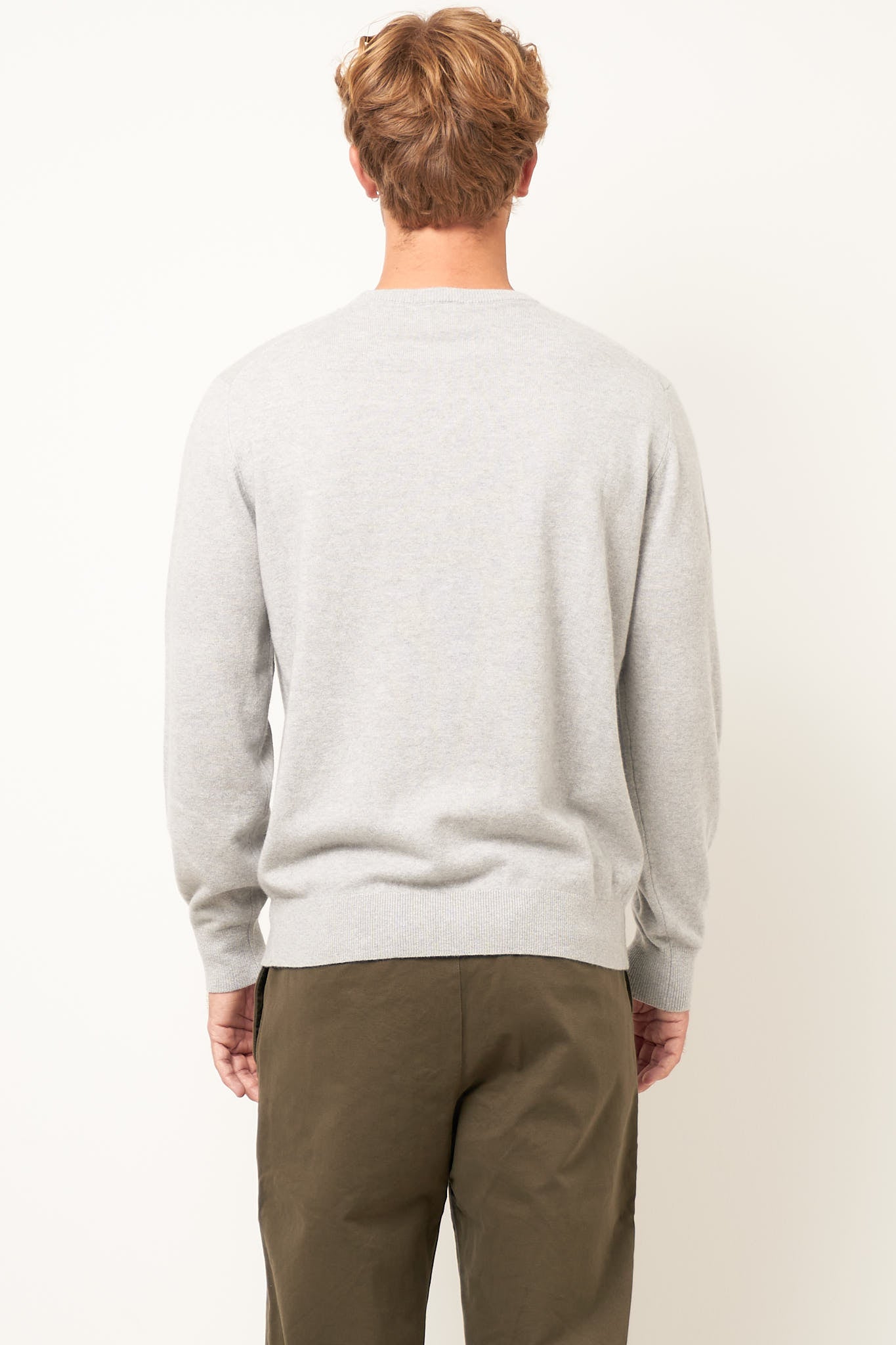 Warner Cashmere Sweater Clear Grey