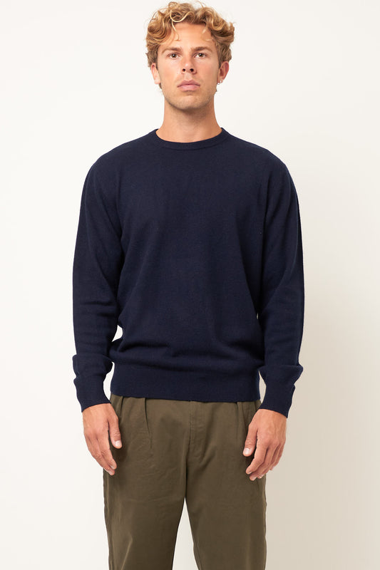 Warner Cashmere Sweater Navy