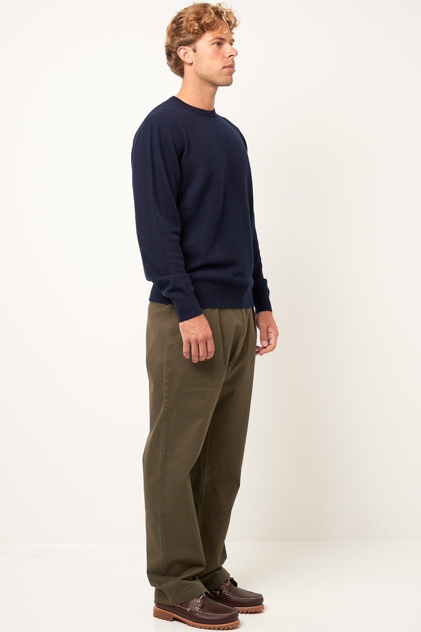 Warner Cashmere Sweater Navy