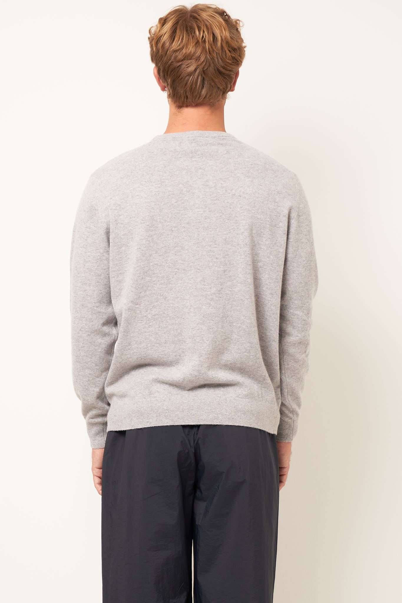 Waylon Lambswool Sweater Light Grey