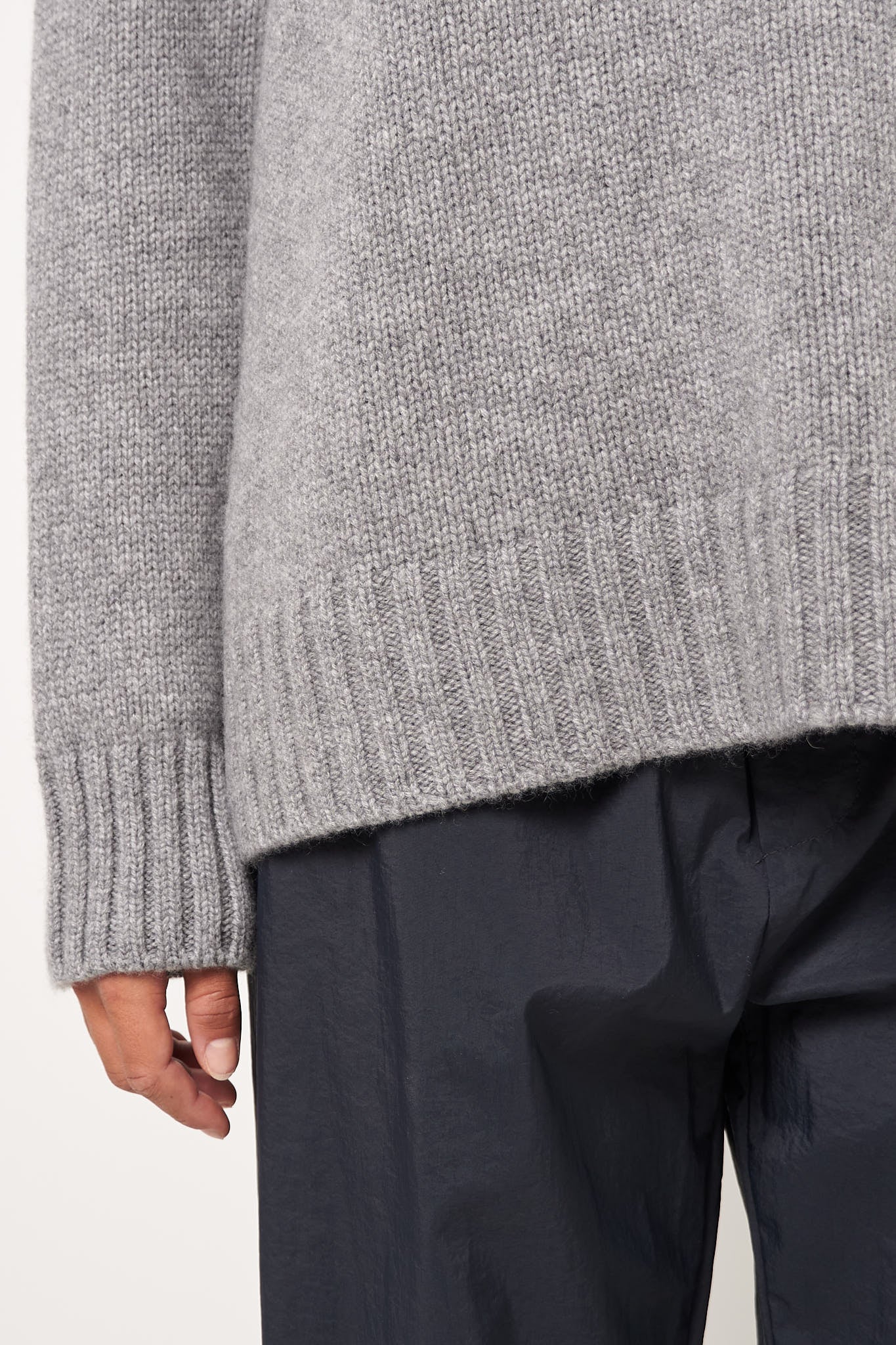 Wega Cashmere Sweater City Grey Melange