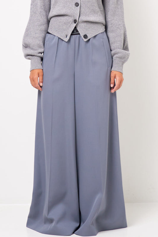 Wool Palazzo Trousers Truffle