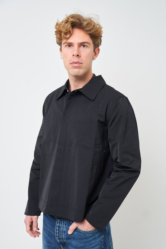 Work Shirt Ottoman Black