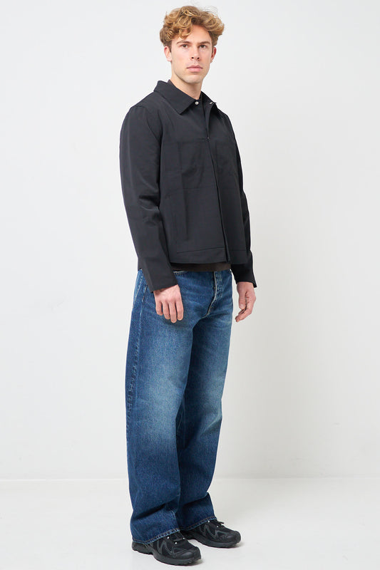 Work Shirt Ottoman Black