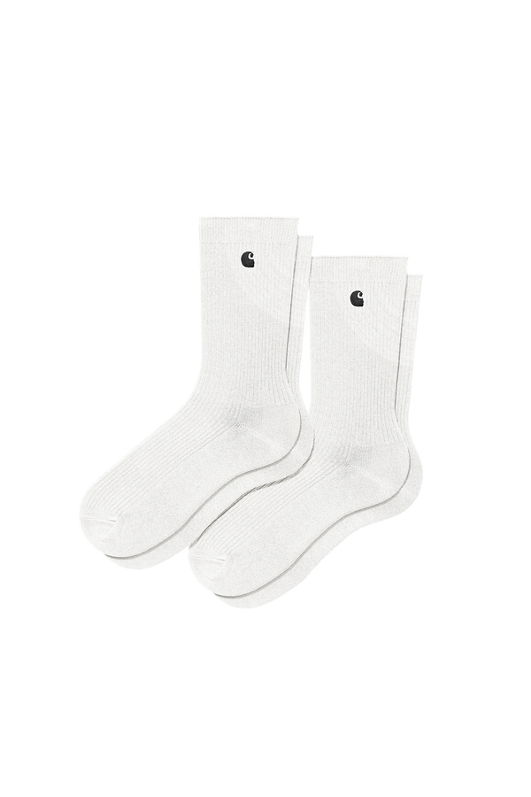 Madison Pack Socks White/White/Black