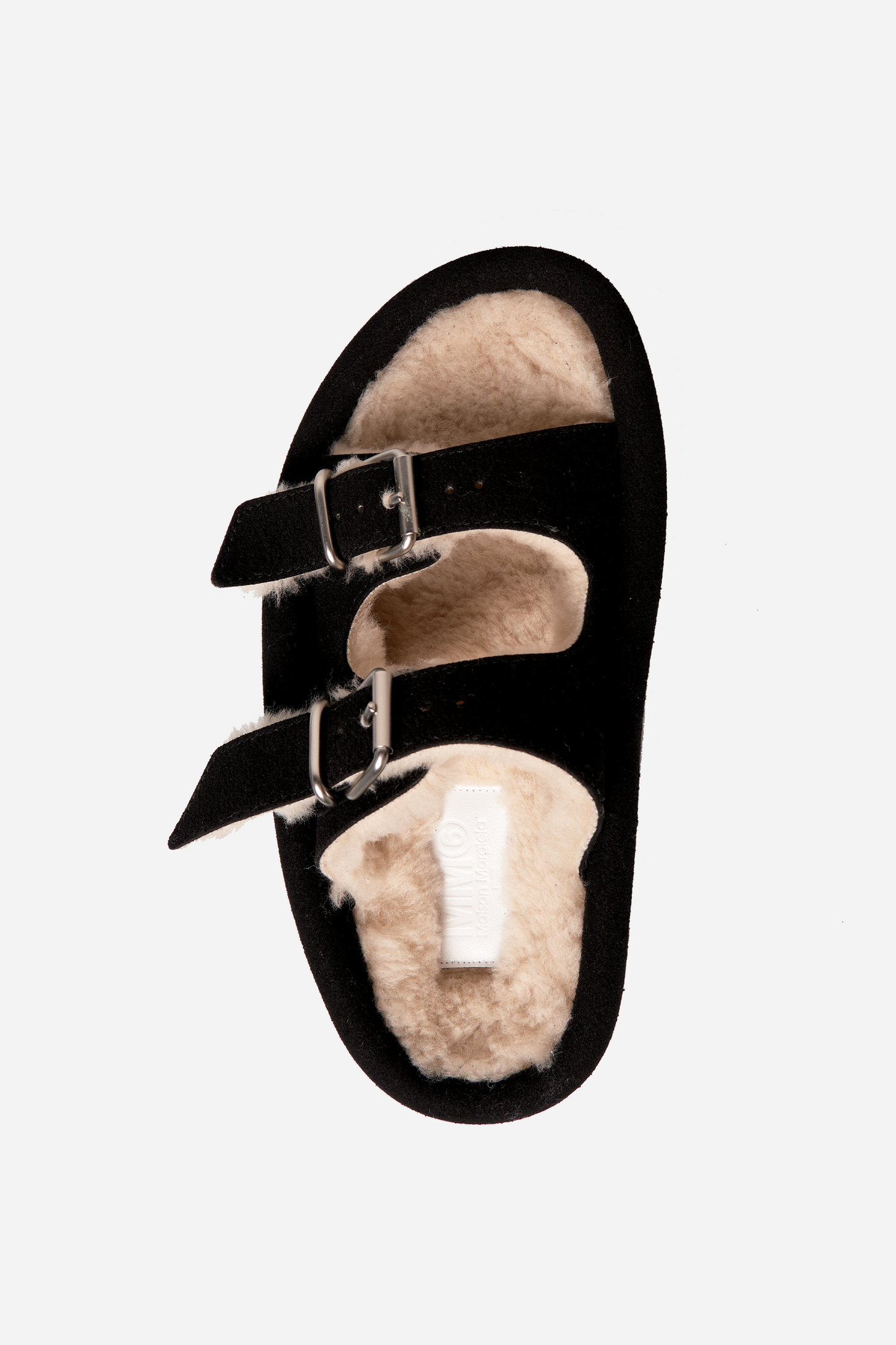 Shearling Sandal Black