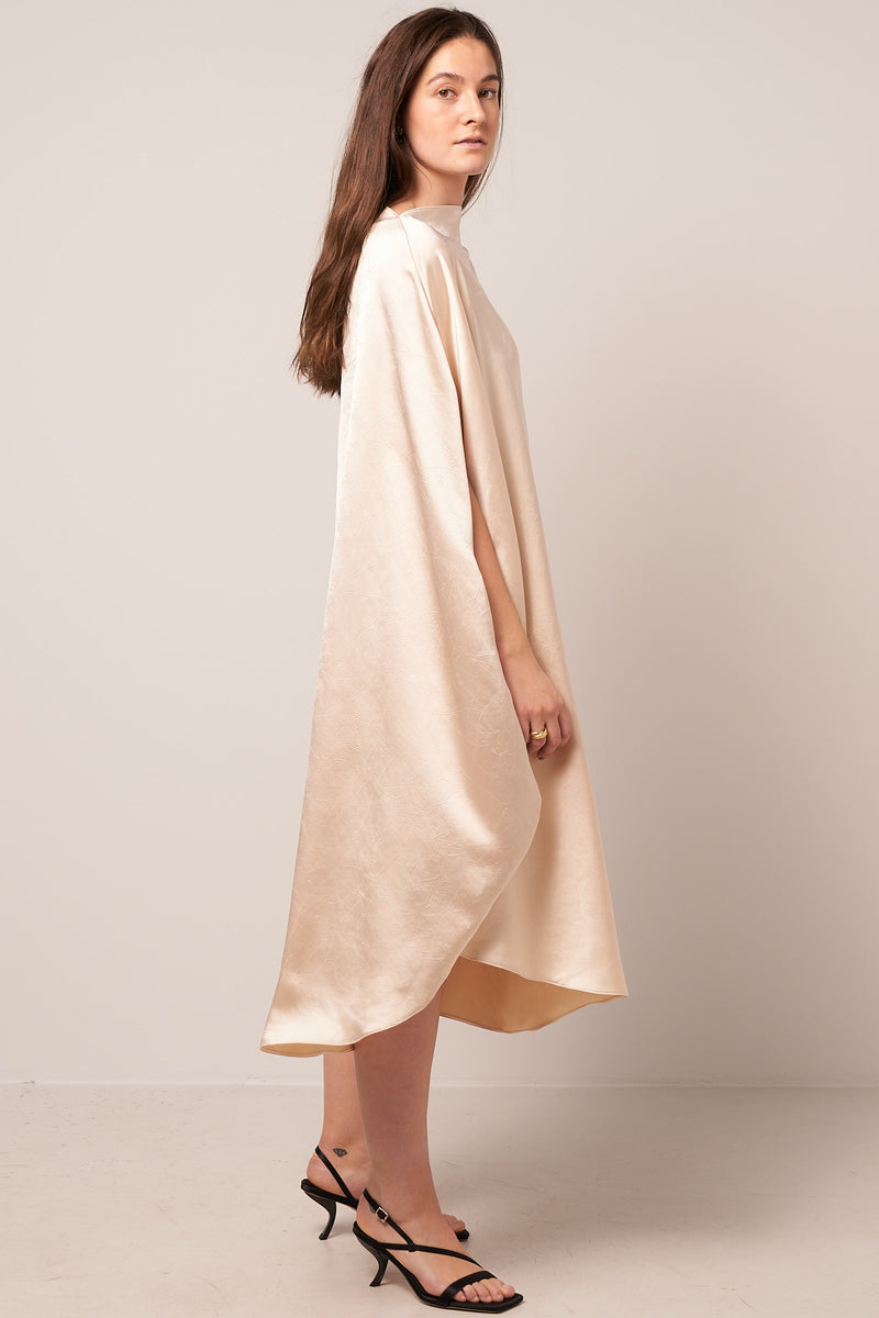 Belted Tunic Dress Champagne
