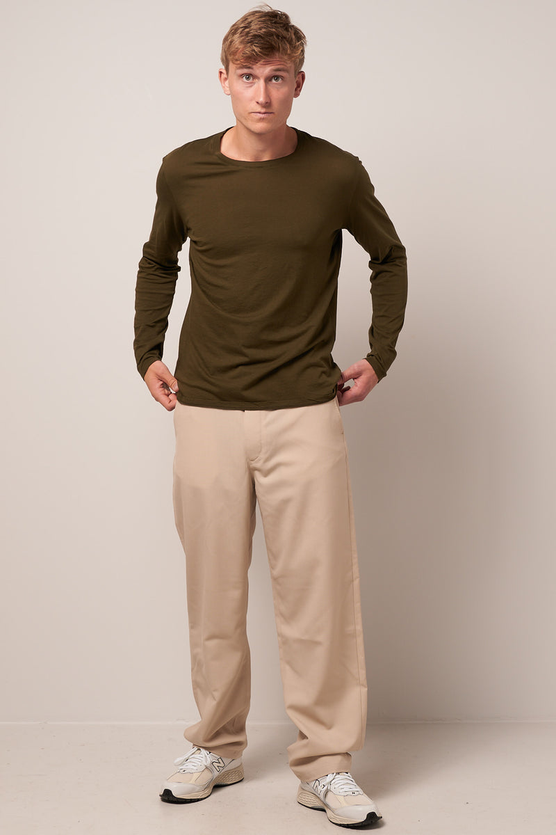 Decatur Long Sleeve T-Shirt Khaki