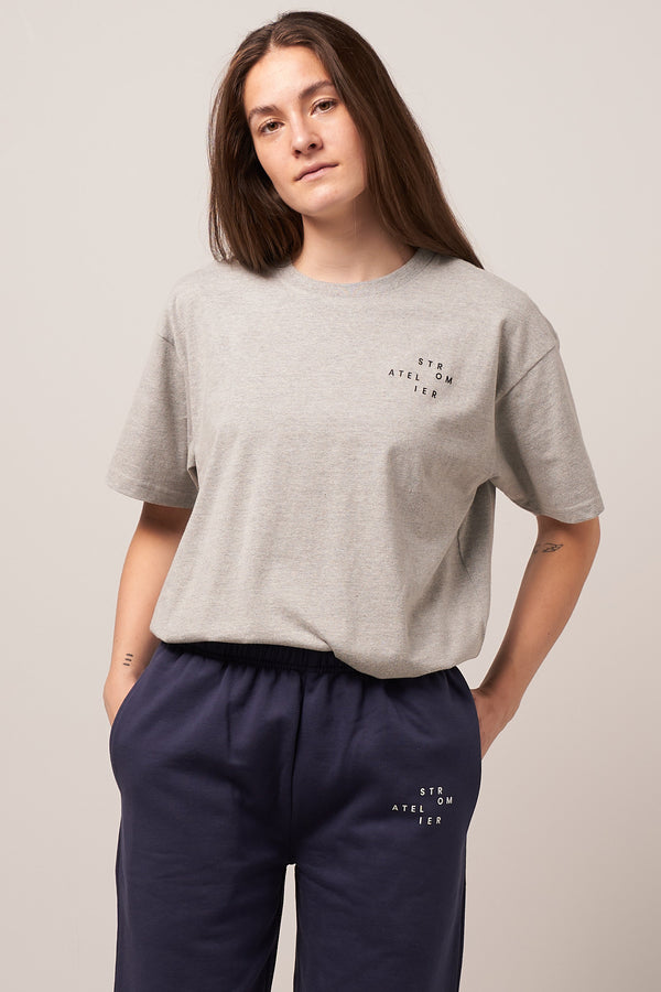 Wish T-Shirt Apart Print Heather Grey