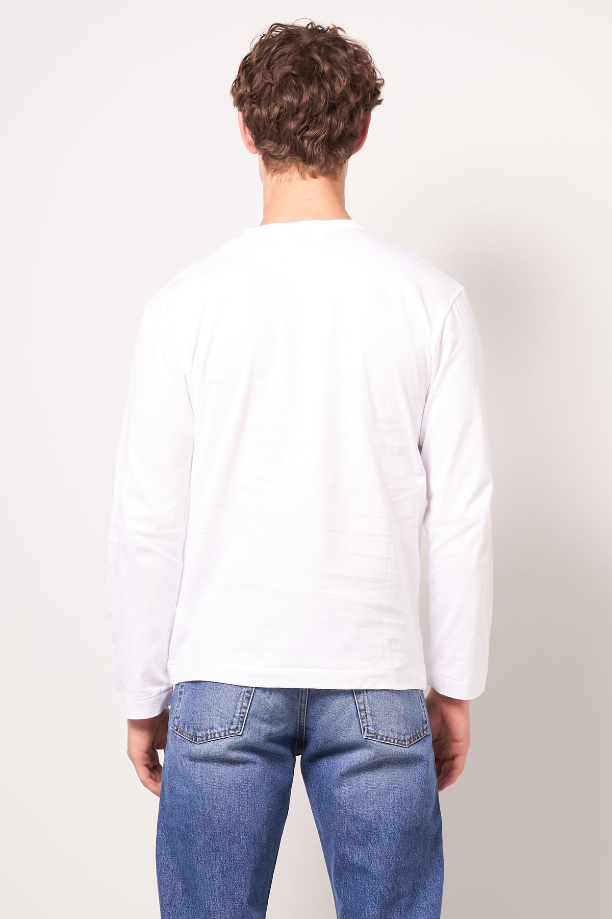 Black Heart LS T-shirt White