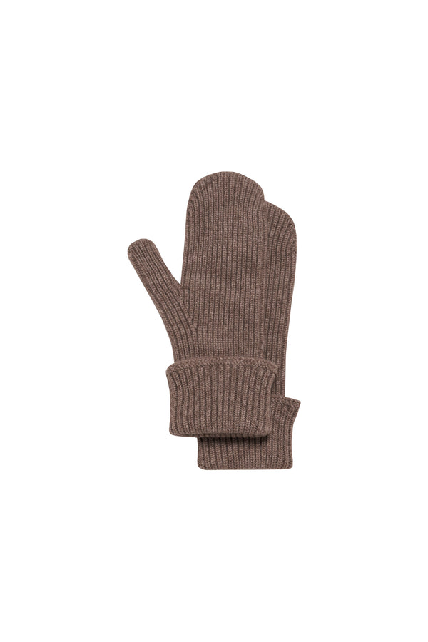 Emma Cashmere Mittens Taupe